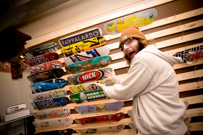 Holy shit we've got a skateshop. 